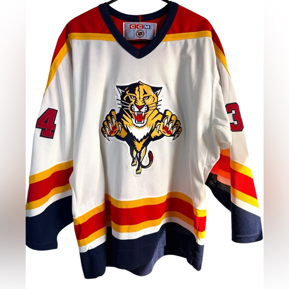 Florida Panthers John Vanbiesbrouck Vintage 90s Hockey Jersey CCM